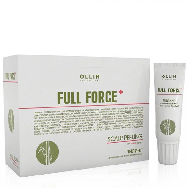 Peeling for the scalp with bamboo extract Full Force OLLIN 10 pcs x 15 ml
